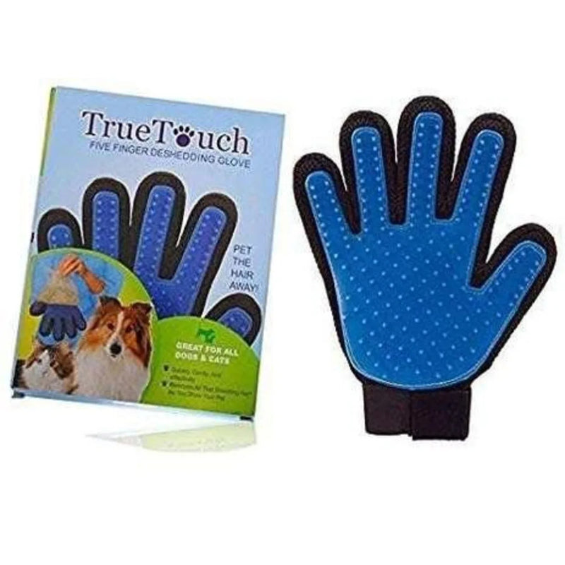 Luva/escova magnetica tira pelos para cães e gatos