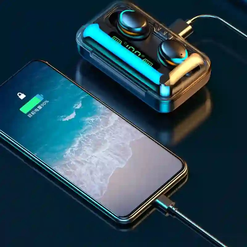 Fone de ouvido com display LED, áudio premium e cancelamento de ruído