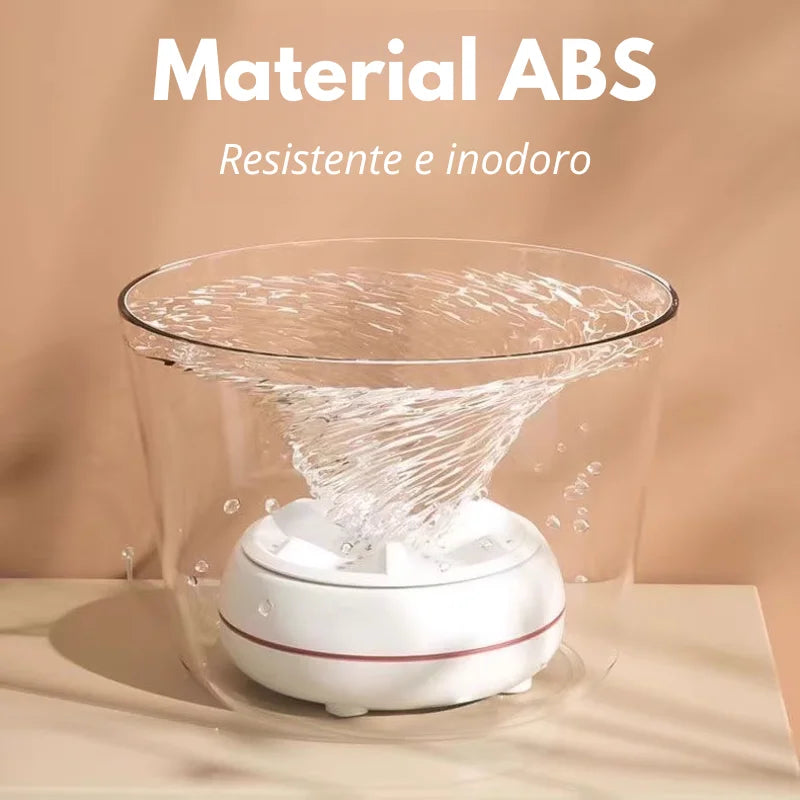 Mini máquina de lavar roupa USB rotativa e portátil para roupas íntimas, meias e roupas pequenas - Produto no Brasil