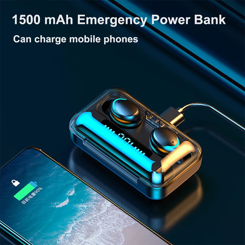 Fone de ouvido com display LED, áudio premium e cancelamento de ruído