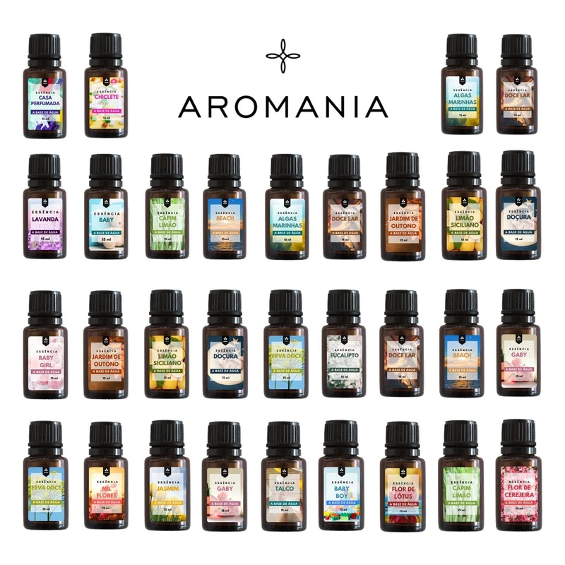 Aromatizador difusor com 5 óleos essenciais (15ml), personalize seu kit - Produto no Brasil