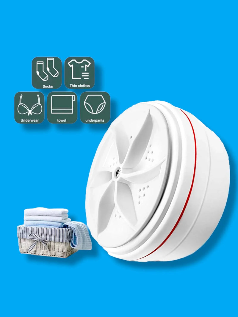 Mini máquina de lavar roupa USB rotativa e portátil para roupas íntimas, meias e roupas pequenas - Produto no Brasil