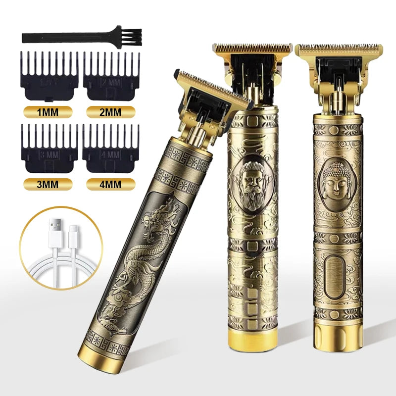 Máquina Dragão - Corte de cabelo profissional recarregável - Produto no Brasil