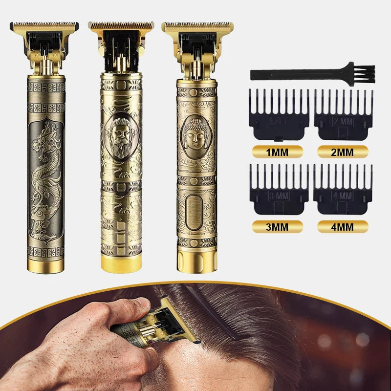 Máquina Dragão - Corte de cabelo profissional recarregável - Produto no Brasil