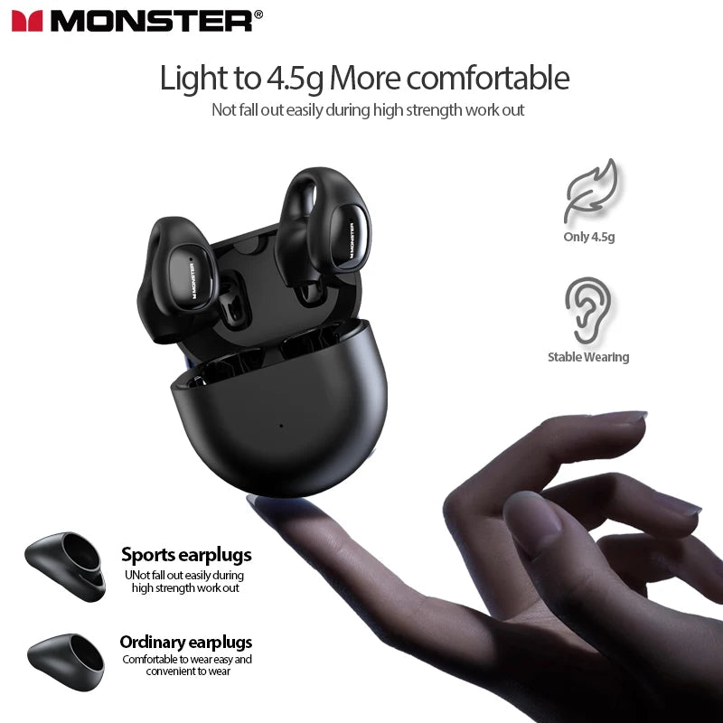 Fone de ouvido esportivo por condução óssea de alta resistência Monster