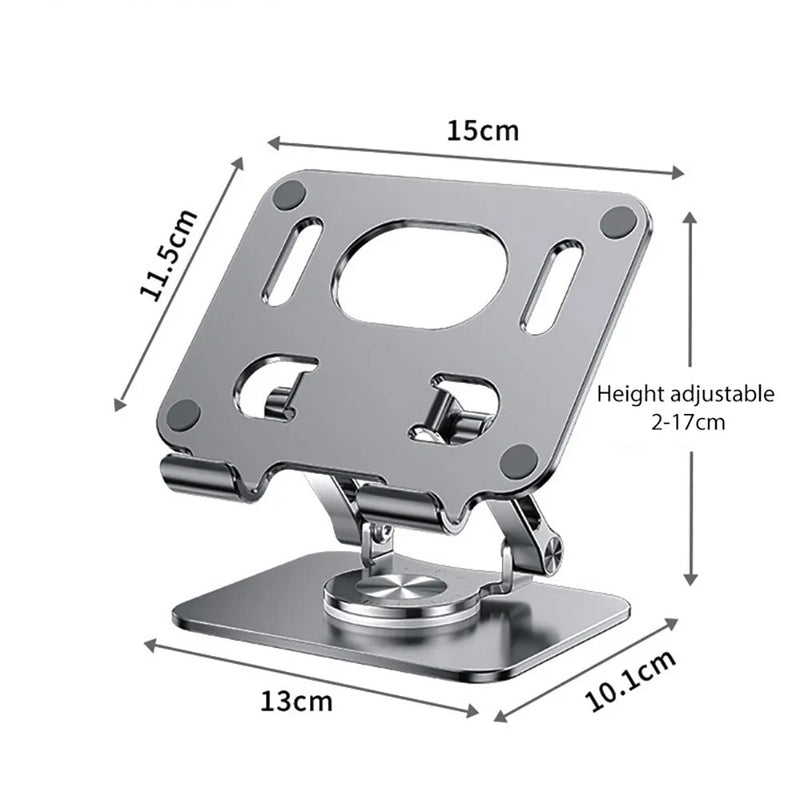 Suporte dobrábel para Celular/Tablet com 360 graus de rotação. Ajustável - 4.7-12"