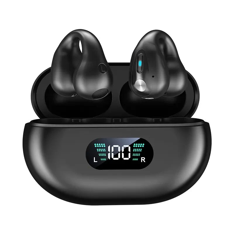 Fones de ouvido esportivo sem fio Bluetooth 5.3 por condução óssea