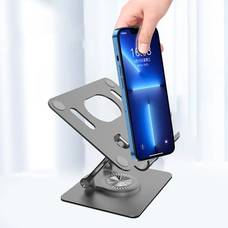 Suporte dobrábel para Celular/Tablet com 360 graus de rotação. Ajustável - 4.7-12"