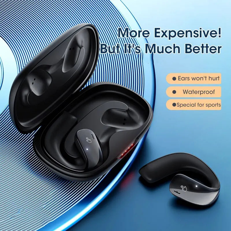 Fones de ouvido sem fio por condução óssea para Android, IPhone e Samsung