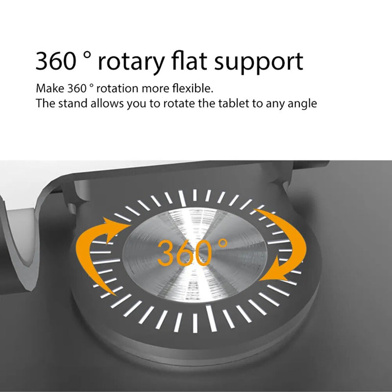Suporte dobrábel para Celular/Tablet com 360 graus de rotação. Ajustável - 4.7-12"