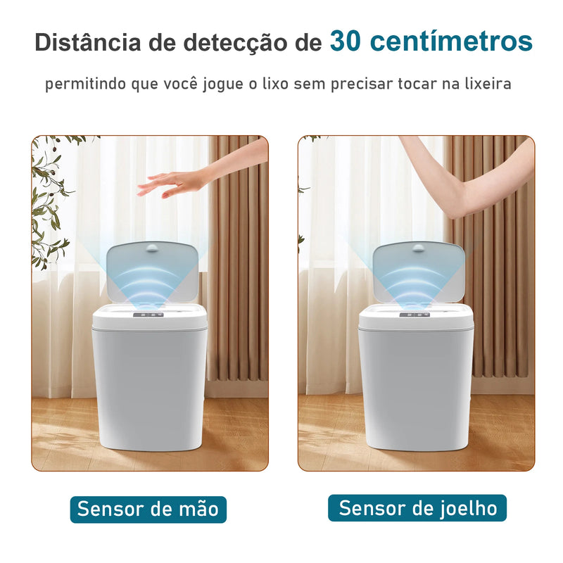 Lixeira inteligente com sensor automático