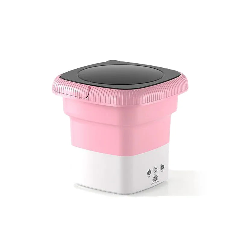 Mini máquina de lavar portátil de secagem rotativa para roupas leves e viagem - 6L