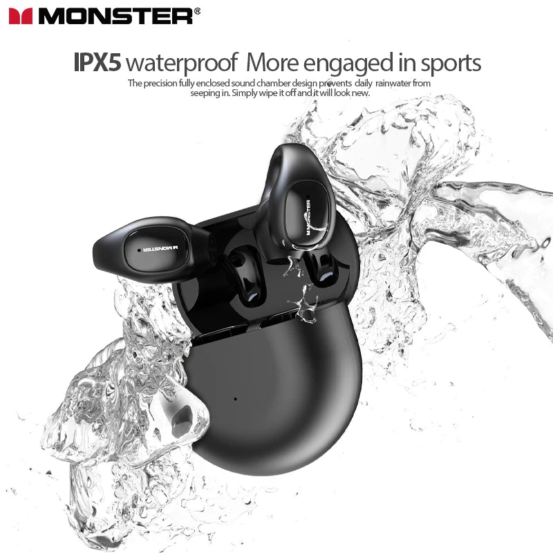 Fone de ouvido esportivo por condução óssea de alta resistência Monster