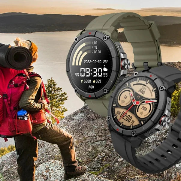 Smartwatch MASX Oasis X Premium - Relógio inteligente com tela Ultra HD, GPS integrado, chamadas telefônicas. Esportivo de nível militar 2024