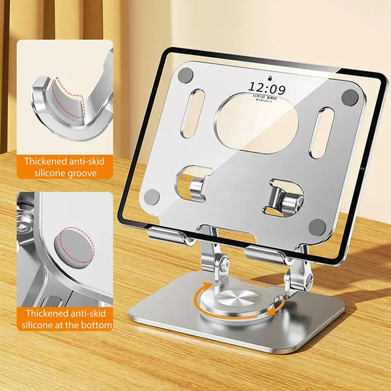 Suporte dobrábel para Celular/Tablet com 360 graus de rotação. Ajustável - 4.7-12"