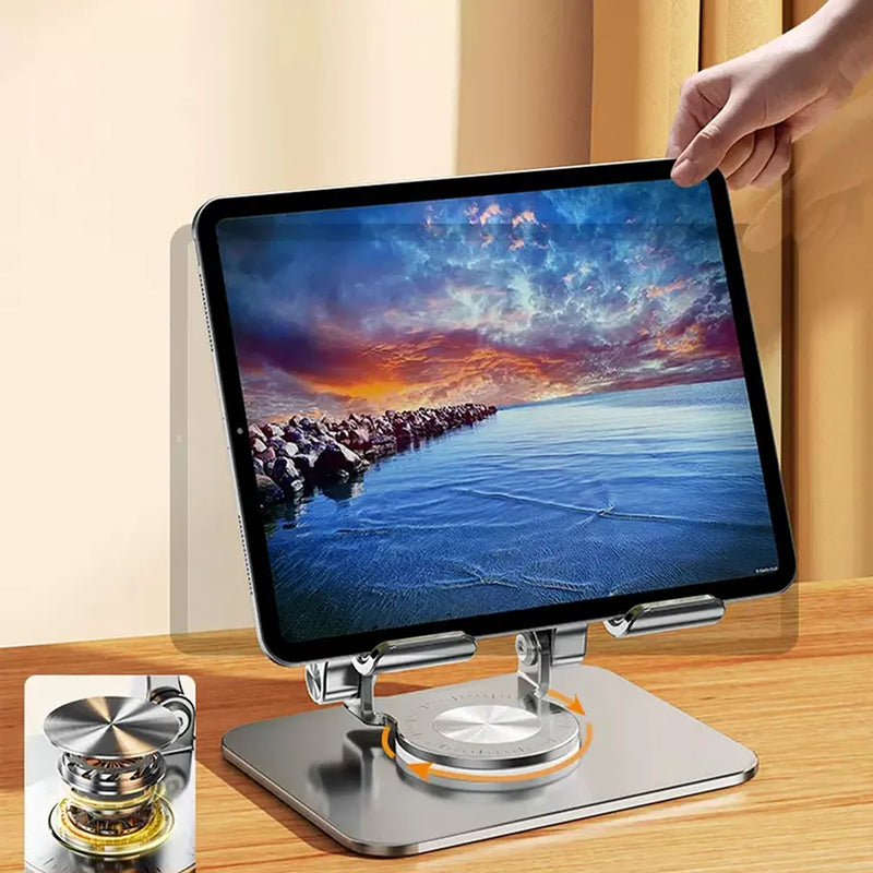 Suporte dobrábel para Celular/Tablet com 360 graus de rotação. Ajustável - 4.7-12"